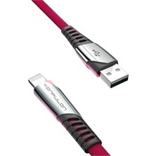 DC17 Lightning Kablo iphone Uyumlu 1m 2.4A - Kırmızı