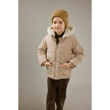 DeFacto Su Geçirmez Kapüşonlu Pelüş Astar Fermuarlı Mont Erkek Bebek A2843A525WN