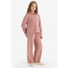 DeFacto Beli Lastikli Wide Leg Pantolon Kız Çocuk G4506A825WN