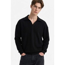 DeFacto Boxy Fit Polo Yaka Sweatshirt G6475AX25WN