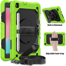 CPT83 Samsung Galaxy T290 Tab A 8 Kılıf Pars Tablet Kapak - Yeşil