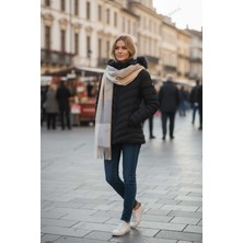 Bacoss Kareli Puffy Yumuşak Dokulu Atkı ( BC-1237 )