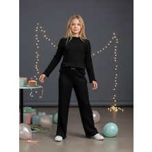 Zekids Kız Çocuk Bürümcük Kumaş Yarım Balıkçı Tasarım Body