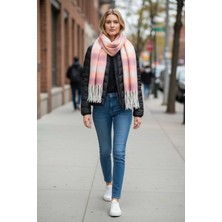 Bacoss Renk Geçişli Puffy Yumuşak Dokulu Atkı ( BC-1236 )