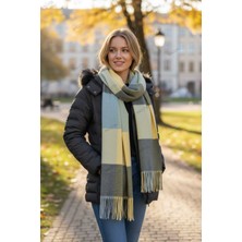 Bacoss Kareli Puffy Yumuşak Dokulu Atkı ( BC-1237 )