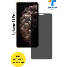 FoxPower Iphone 11 Pro Hayalet Cam Mat Nano Ekran Koruyucu Darbelere Karşı Dayanıklı Flexible Nano Cam Mat Alaşım Parmak Izi Bırakmayan Hayalet Nano Cam