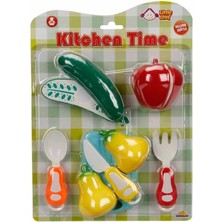Kiddico Toys Little Chef Kesme Tahtalı Sebze ve Meyve Seti