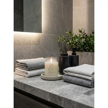 Candle Vase Yasemin Kokulu Mum %100 Doğal Soya Wax Mum Şeffaf 210CC Kapaklı Şişe-Aromaterapi Mum