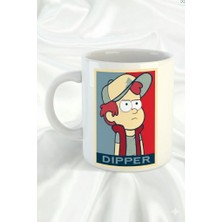 Sartre Art "rick And Morty " Dipper Tasarımlı Hediyelik Porselen Kupa Bardak