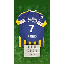 Fe'ner'ba'hçe'' 2025/2026 Yeni Sezon -F.r.e.d..// Iç Saha Sarı Lacivert Çubuklu Kısa Kol Forma