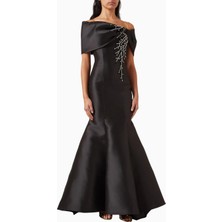 Ac By Aanchal Chanda Crystal-Embellished Gown Kristal Işlemeli Balık Form Maxi Kadın Elbise