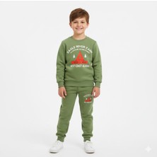 Butik Erkek Çocuk Pamuklu 2'li Alt - Üst Takım Eşofman Takımı