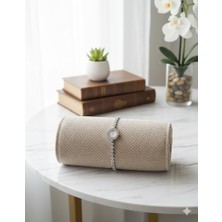 TrendyChic Şık Gümüş Taş Kordonlu Kadın Kol Saati