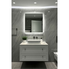 Digital Hayat Buğu Çözücü Dokunmatik Işıklı Kare Banyo Aynası (60-80CM)