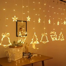 3m 6 Sıra Şekilli Perde LED Işık Gün Işığı