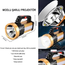 6 Mod Şarjlı El Feneri Projektör Tipi  WT-615
