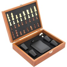 Ahşap Kutulu Satrançlı Matara Seti ALK2682