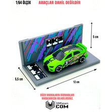 3dpazarıcom 3D Baskı 1/64 Ölçekli Hks Tasarımlı Mini Diorama Araç Sergileme Garajı