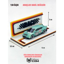 3dpazarıcom 3D Baskı 1/64 Ölçekli Race Tasarımlı Mini Diorama Araç Sergileme Garajı
