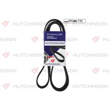HUTCHINSON Hutchınson 3PK735 - 735 K 3 Kanallı Kayış Kng 1.5 Dcı-Clıo Iı 1.2