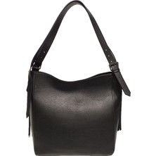 Atelier Terra Marea Callıon Siyah | Hakiki Deri Kadın Tote Omuz Çantası