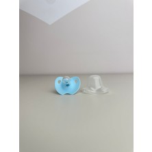 Bon Chic Baby 0-6 Ay Kapaklı Silikon Emzik Mavi