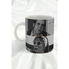 Sartre Art "cennet Mahallesi" Beter Ali Pembe I Love You Thanks Tasarımlı Porselen Hediyelik Kupa Bardak