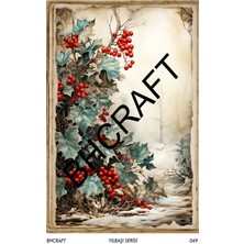 Bostancı Hobi Bh Craft Yılbaşı Serisi Pirinç Dekopaj NO:049