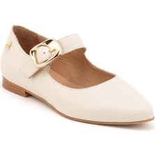 Bags Shoes Venüs 2511501Y Kadın Hakiki Deri Kemer Tokalı Babet