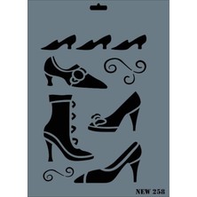 Rich New Seri N-258 Stencil 35X25 cm