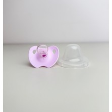Bon Chic Baby 6-12 Ay Kapaklı Silikon Emzik Lila
