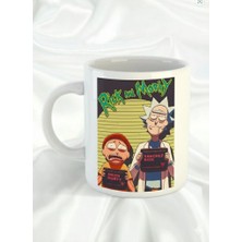 Sartre Art "rick And Morty "  Tasarımlı Hediyelik Porselen Kupa Bardak