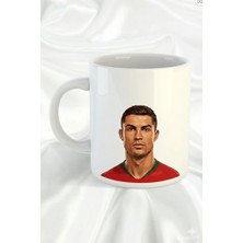 Sartre Art "cristiano Ronaldo" Tasarımlı Hediyelik Porselen Kupa Bardak
