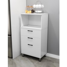 Kenyap Modüler Çok Amaçlı Mutfak Dolabı 3 Çekmeceli,açık Gözlü Kendi Dolabını Kendin Tasarla Kn 113