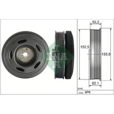 Ina 544051510 - Krank Kasnağı Renault Megane Iv 15 Captur Iı 20 Grand Sc Nıc Iv 18 23 Kangoo Iıı 23 Koleos Iı 20 Talısman 21 Nıssan Qashqaı Iıı J12 21 1.3tce H5H