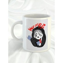 Sartre Art "çığlık" Whats Up Tasarımlı Hediyelik Porselen Kupa Bardak