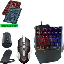 Jolita iPhone 14 Pro Max Uyumlu 4'ü 1 Arada Mobil Oyun Seti - Klavye & Mouse