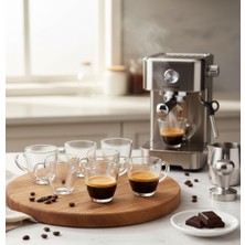 Berina Home Mini Kulplu Espresso Fincanı - Espresso Bardağı - Kahve Fincanı - Paşabahçe Üretimi Yerli