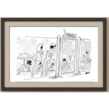 Karikatural Branko Prehuzic 29X21CM Orijinal Karikatür Tablo