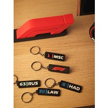 Volson Design F1 Formula 1 Pilot Siyah Anahtarlık