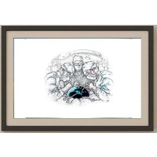 Karikatural Jugoslav Vlahovic 29X21CM Orijinal Karikatür Tablo