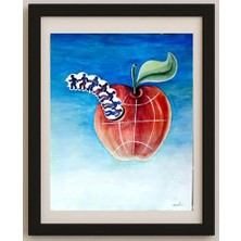Karikatural Meret Klıçev 43X33CM Orijinal Karikatür Tablo