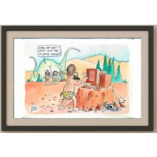 Karikatural Ricardo Nunes 29X21CM Orijinal Karikatür Tablo