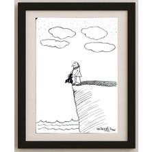 Karikatural Krstevski Van Zlatko 20X15CM Orijinal Karikatür Tablo