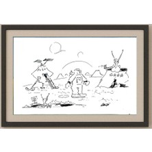 Karikatural Branko Prehuzic 29X21CM Orijinal Karikatür Tablo