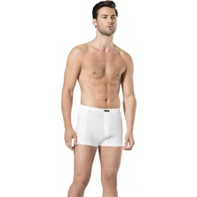 Pierre Cardin 4'lü Erkek %100 Pamuk Boxer Beyaz – Klasik Günlük Iç Giyim
