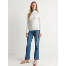 Busem Kadın Yarım Boğazlı Bady Ekru