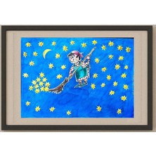 Karikatural Julia Lischenko 29X21CM Orijinal Karikatür Tablo