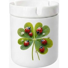 Sartre Art "sevimli Uğur Böcekleri"  Tasarımlı Hediyelik  Kokusuz Söndür At Küllük Kül Tablası