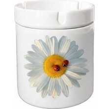 Sartre Art "papatyadaki Uğur Böceğim"  Tasarımlı Hediyelik  Kokusuz Söndür At Küllük Kül Tablası